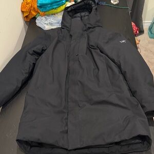 Arc’teryx Black Hooded Winter Coat